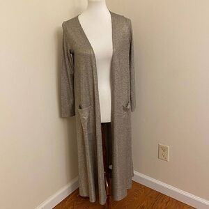 Lularoe Metallic Shimmer Long Cardigan Duster Small